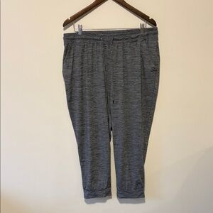 Women's Heather Gray Capris with Drawstring Waist
